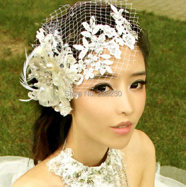 Paris bridal headdress Korean chase fragrant flower ornaments handmade lace forehead crystal wedding tiara - Paris-bridal-headdress-Korean-chase-fragrant-flower-ornaments-handmade-lace-forehead-crystal-wedding-tiara.jpg_640x640