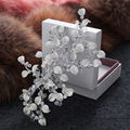 Korean bride wedding tiara crown rhinestone crown hair ornaments comb hairpin hairpin manufacturers