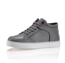 2015 new arrive Famous brand royaums men s shoes gray high top lace up lambskin casual
