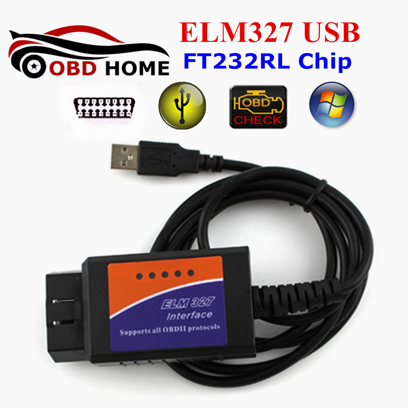  OBD2 USB ELM327   FT232RL  OBDII    ARM ELM 327 USB    -