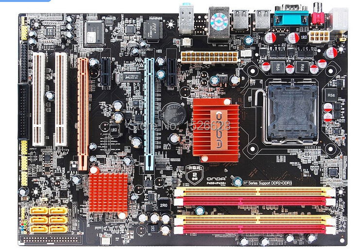 Free shipping 100% original  desktop motherboard for Onda P43S+ Magic Flute   LGA 775 DDR2/DDR3 mainboard