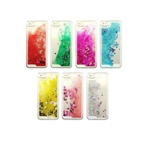 Transparent Fashion Dynamic Liquid Glitter Colorful Paillette Sand Quicksand Back Case Cover For iPhone 5 5S Free Shipping