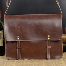 Aaron 2015 Brand New Vintage Double Belt Opening Men s Shoulder Bags Rivet Single Shoulder Belt
