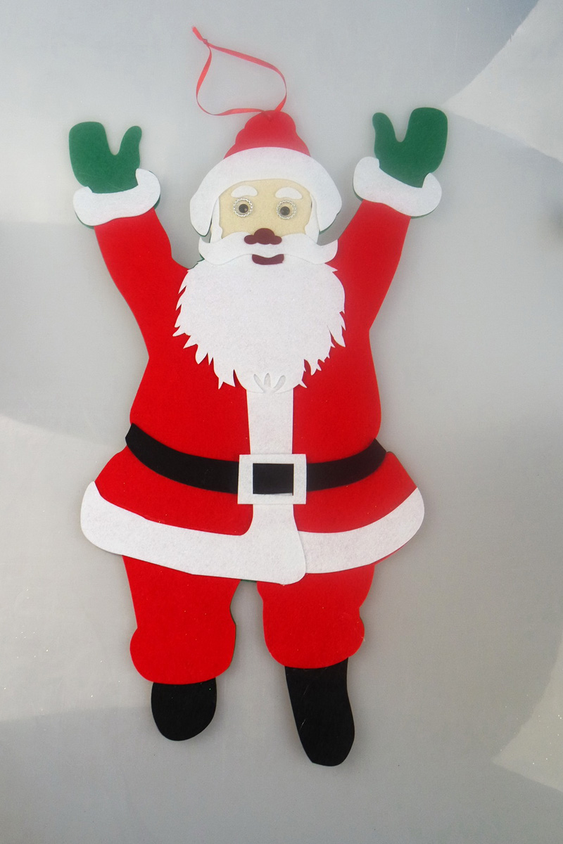 retail ornament big santa 50x31cm hanging on the font b christmas b font tree party bauble