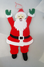 retail ornament big santa 50x31cm hanging on the font b christmas b font tree party bauble