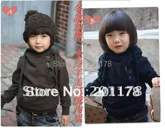 free shipping 2 color Fashion children's winter jacket retail sales