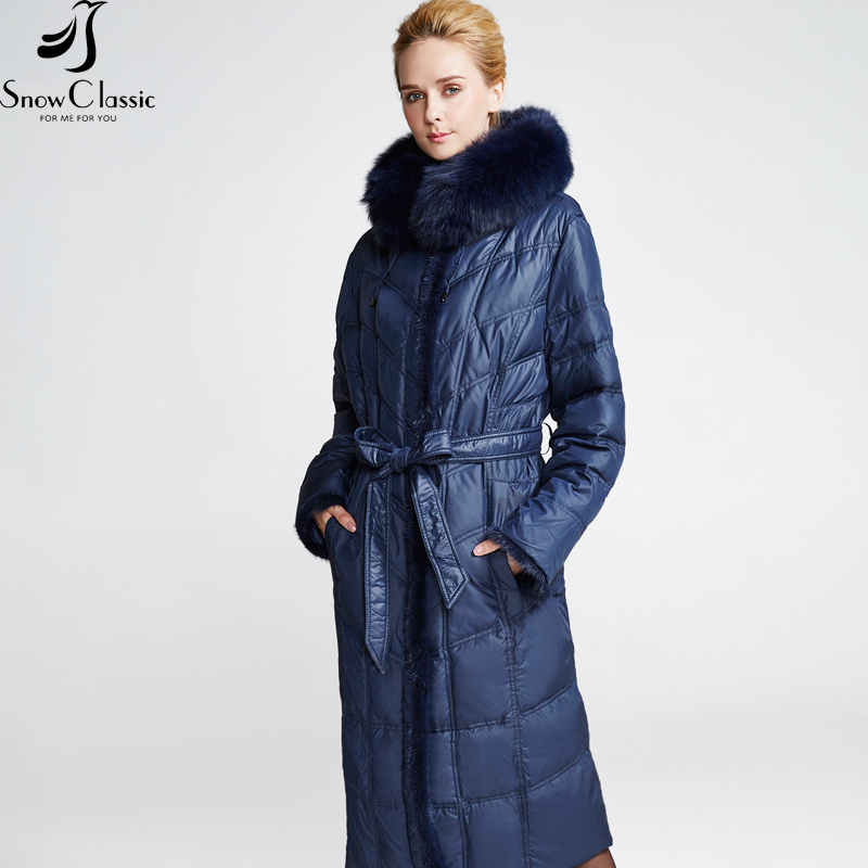 Snowclassic Women&#39;s Winter Jacket 2016 Plus Size down Jacket 6xl Fox Fur Collar coat The year ...