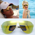 Hot Leisure Sunglasses Top Quality Women Brand Designer Men Sunglasses Retro BiNFUL Brand Gold Vacation Sunbathing