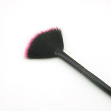 Professional pink color hair fan makeup brushes facial powder cosmetics brush beauty tools maquiagem brochas maquillaje