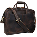 Top Grade Mens Briefcase Handmade Weave Pattern Leather Business 14" L