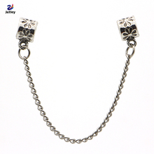 2015 New Free Shipping European Silver Safety Chain Beads Diy Bead Charms Fit Pandora Bracelets & Bangles