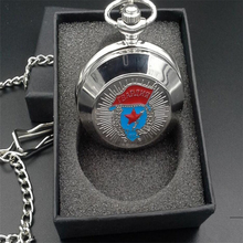 New hot Russian military Pocket Watch Silver mechanical Pocket watch Roman numerals Men Pocket watch Wholesale