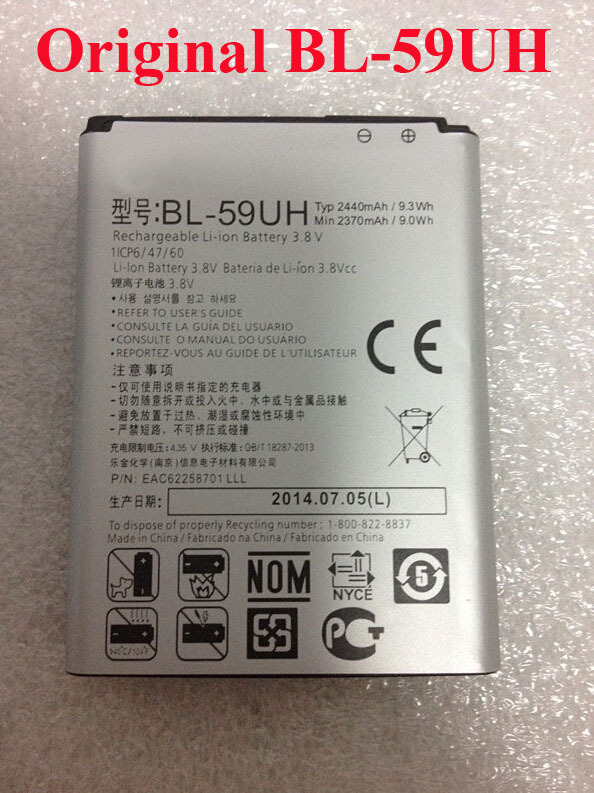 100%  BL-59UH / BL59UH 2440    LG G2  D618 G2  LTE D620 D620R D620K