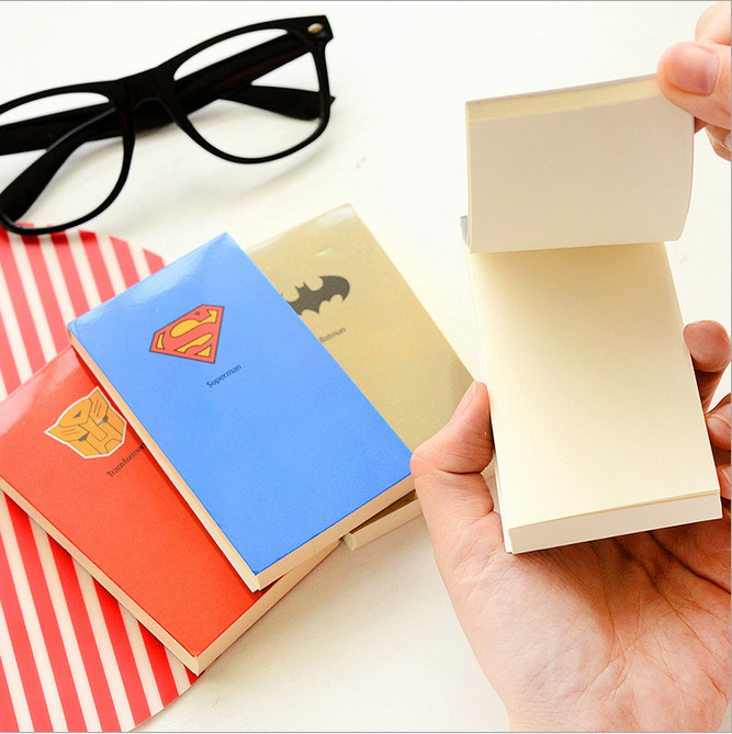 Mini Cute Superman Batman Notebook Exercise Book Notepad with lined paper for kids gift Free shipping 0554