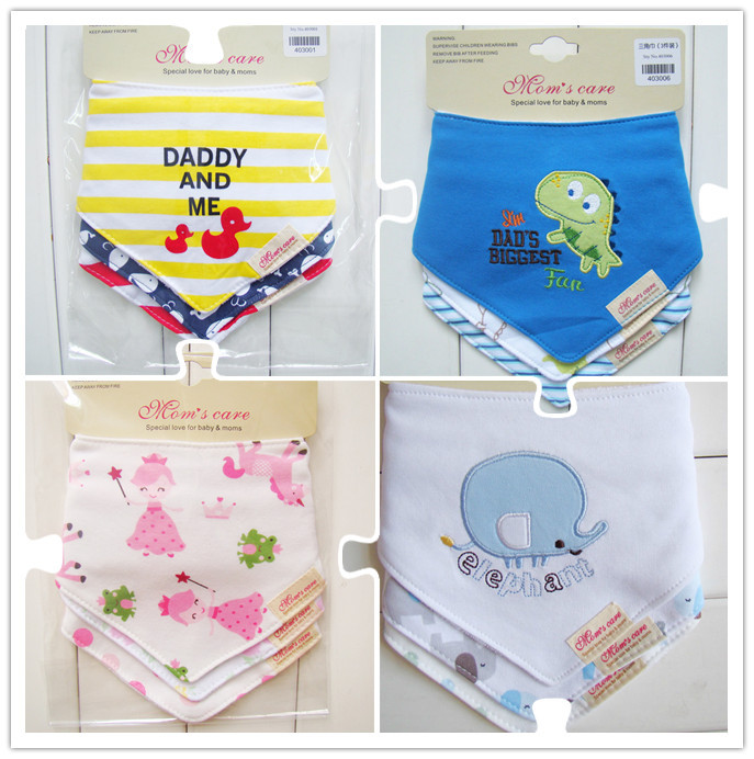 3pcs Lot Newborn Baby Boy Girl Babador Bandana Bibs Bib Clothes The Drink Scarf Baby Towel