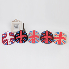 Boy Girl Kids Hat British Flag Beret Children Cap Tartan Design Children Headdress 2-6Y