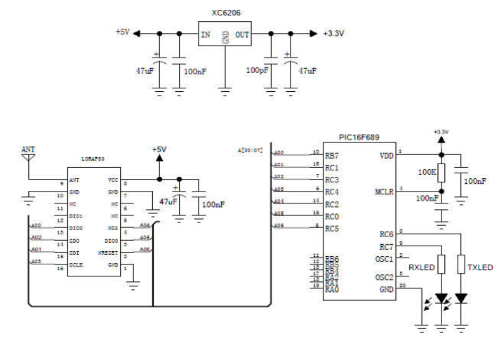 Sx1276 схема включения