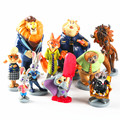 10pcs Lot Hot Moive Zootopia Judy Hopps Nick Wilde Leodore Lionheart Flash Yax Anime Action Figures