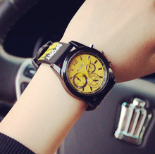 New Arrival Fashion Casual 3 Eyes Sport Silicone Rubber Quartz Wristwatches Watch for Women Girls Men Boy Students