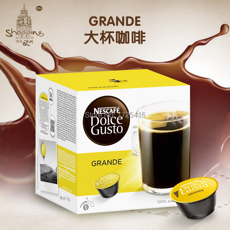 2015 Dolce Gusto coffee capsules GRANDE American big cup of espresso capsules 128g free shipping