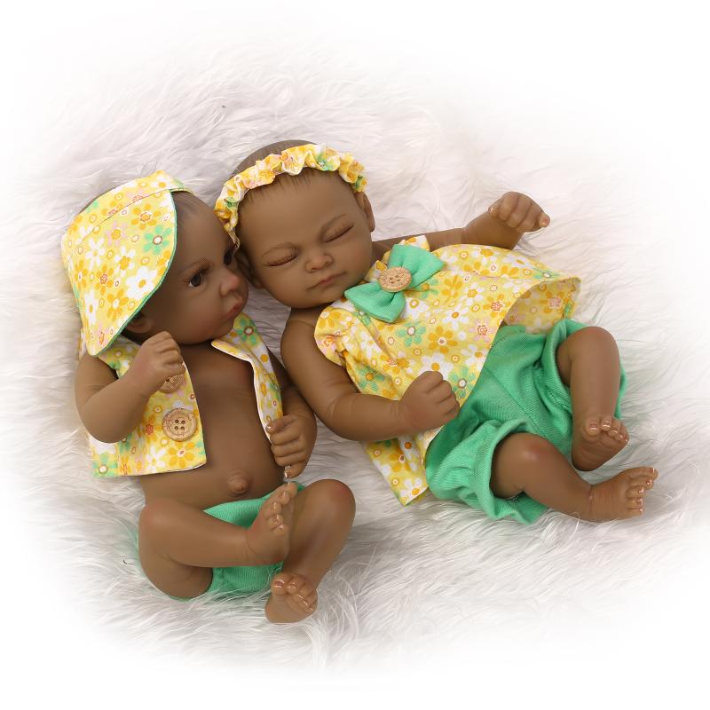mini silicone baby twins