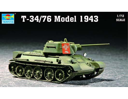1/72 hobby toy Soviet T-34/76 tank model 1943 army tank armored car 3D Building blocks toy set model kit best gift