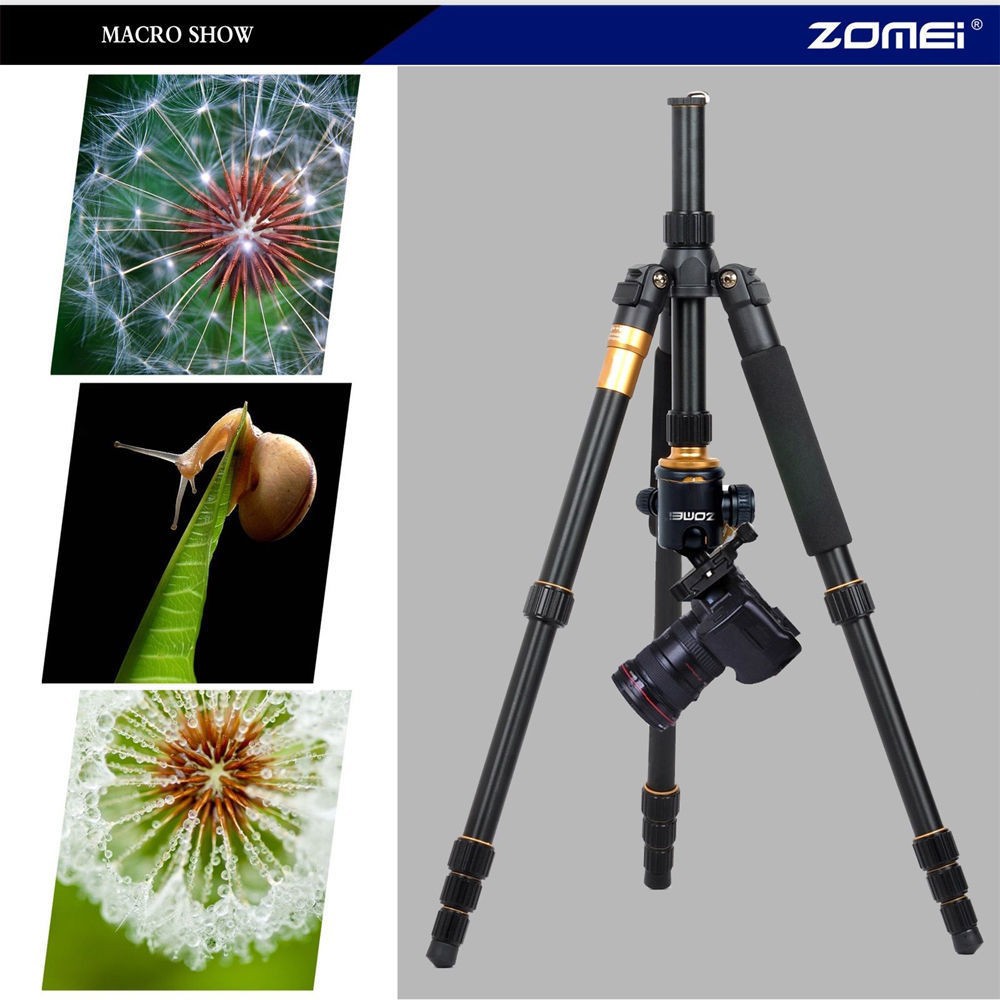 ZOMEI-Q666-Portable-Camera-Aluminium-Tripod-Monopod-with-Ball-Head-for-DSLR-Camera (1)