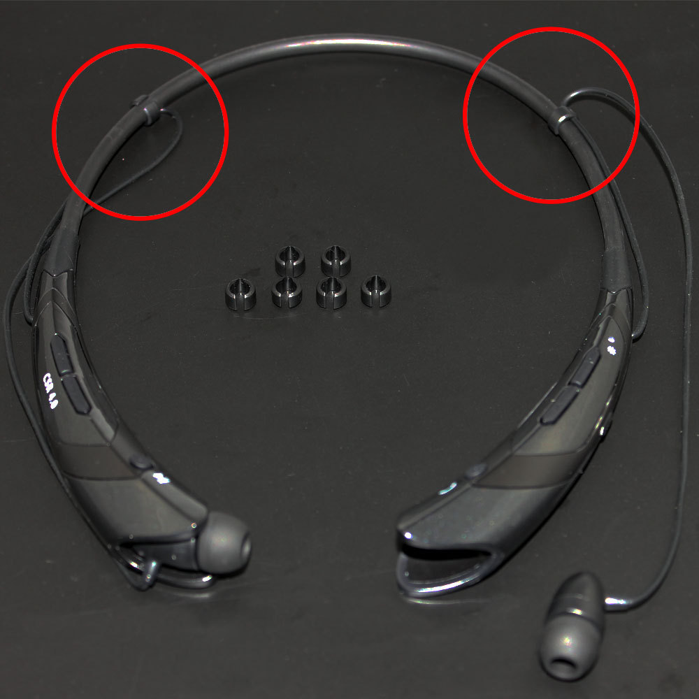 Circle Black Replacement Plastic Black Hooks For LG Tone HBS 700 LG Tone HBS 730 Bluetooth