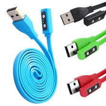 USB Charge Cable Cord Charging Wire For Pebble Time Steel Round Smart Watch free shipping
