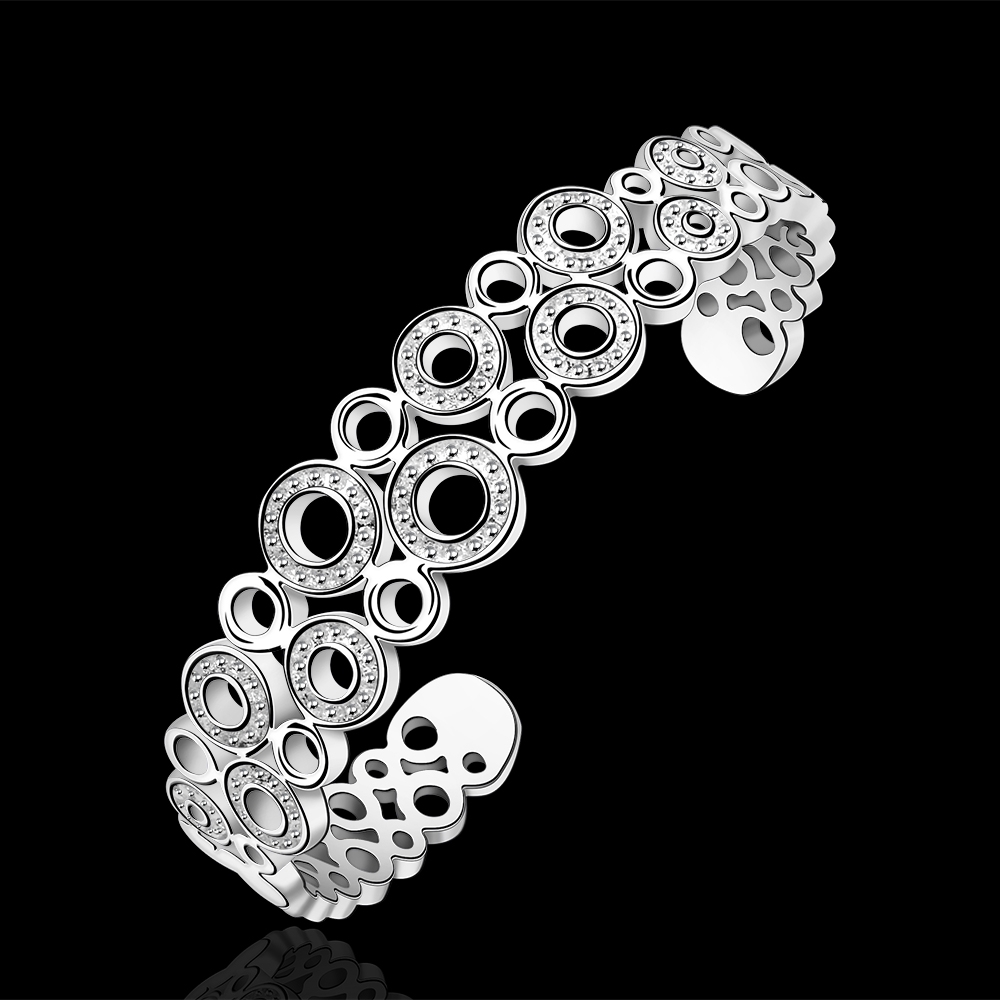 B215 Low Price Wholesale Fashion Jewelry Gift 925 Sterling Silver bangle bracelet for Women Free ...