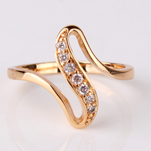 Big Promotion!! 2015 Cheap Women Finger Rings 18K Gold Plated Engagement Wedding Rings for Women Vintage Jewelry Bijoux R103