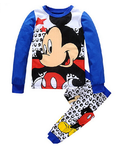 Kids Pajama Sets mickey Boys Sleepwear 2 7 Years Girls Pijamas Suit Children pyjama T shirt