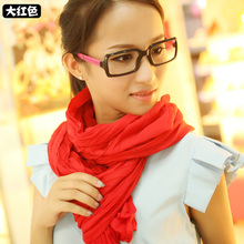 20 Colors 2015 Summer New Designer Solid Casual Scarf Women Cotton Flax Blending Longest Scarves For