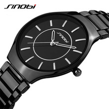 SINOBI New Slim Clock Men Casual Sport Quartz Watch Mens Watches Top Brand Luxury Quartz watch