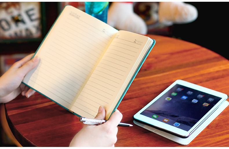 planner floral schedule dairy book faux leather notebook agenda