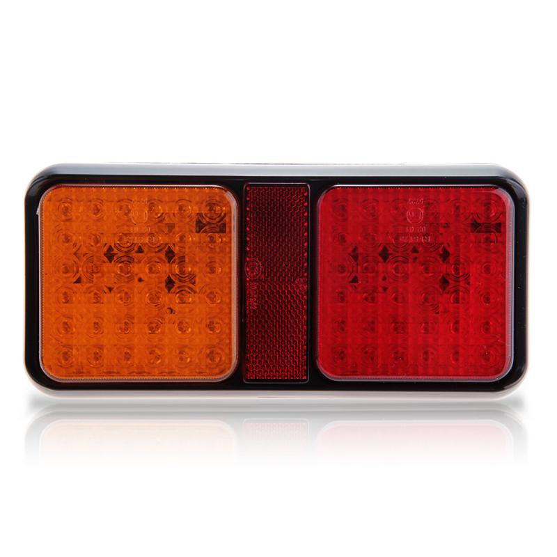 2x Waterproof 72 LED Taillight Tail Light Lamp DC12-24V for Trailer Truck Boat