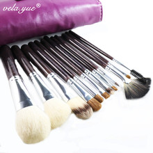 Professional Makeup Brushes Set 12pcs set Soft Nature Goat Hair Makeup Tools Kit