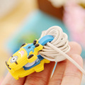 Cute Mini Cartoon Earphone Cable Button Winder Protector Wire Cord Organizer Holder for iPhone 5 5s