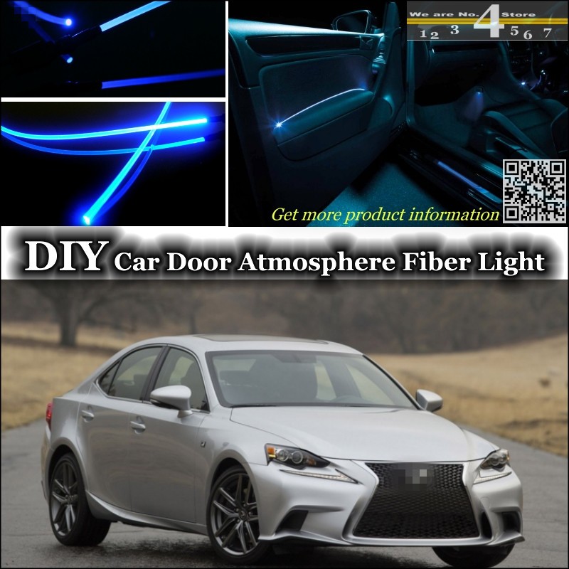 interior Ambient Light Tuning Atmosphere Fiber Optic Band Lights For Lexus IS IS200 IS250 IS300 IS350 For TOYOTA Altezza Door