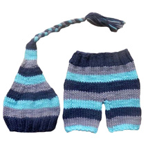New Arrival Christmas stripe style 2 designs baby hat handmade crochet photography props newborn baby cap with pocket baby caps