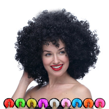 Freeshipping Oversized multicolour afro wig halloween hair accessory