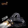 Led Headlight Zoom 8000Lm Rechargeable Headlamp Flashlight Head Torch Xml T6 2Q5 Use 18650 Battery Car