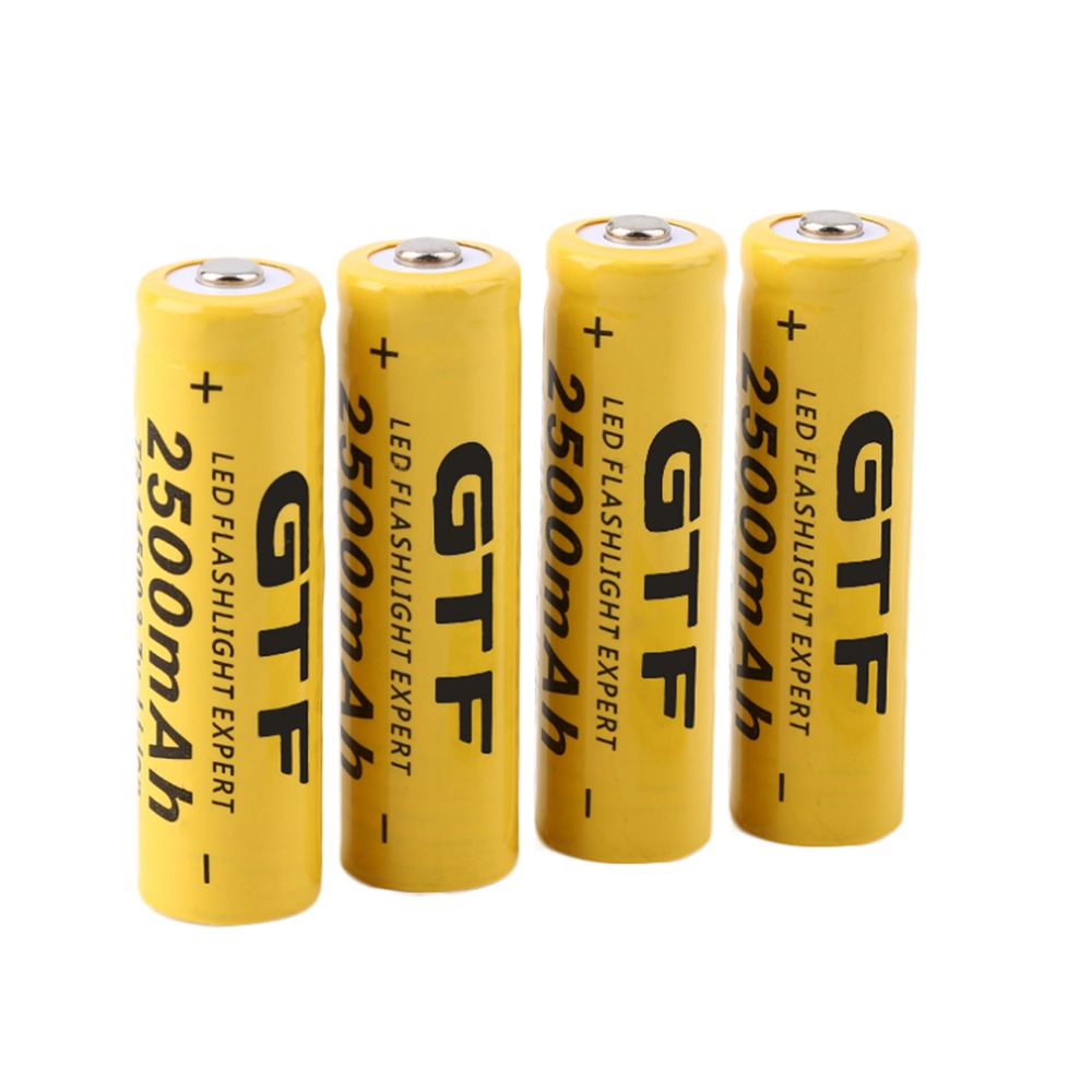 High capacitance 4 pcs/set 14500 battery 3.7V 2500mAh rechargeable liion battery for Led flashlight batery litio battery Newest