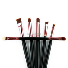 6PCS Soft Eye Brushes Set Make Up Cosmetic Brushes Kit Powder Foundation Eyeshadow Eyeliner Makeup Brushes