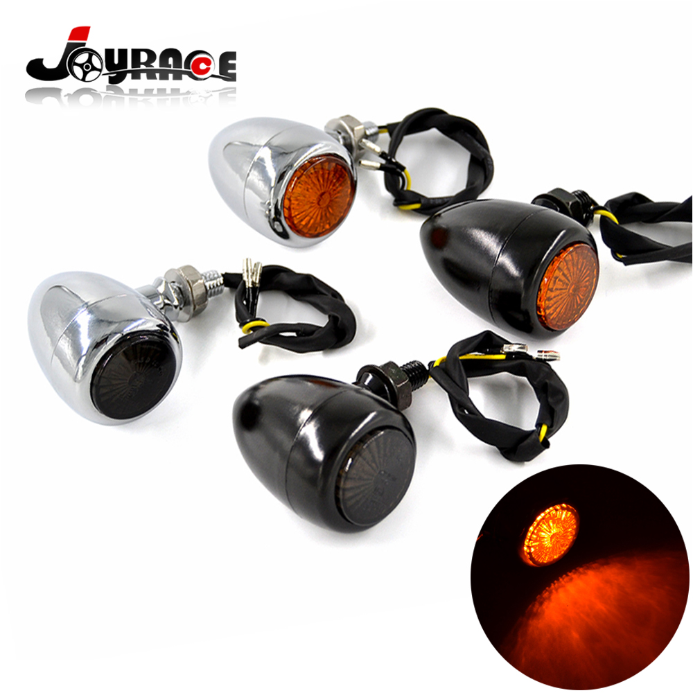 Alchemy Parts Black Motorcycle LED Indicators Turn Signals