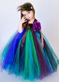 Christmas costumes for girls Mesh Bunny dresses Ballet dance Girls clothes Performing Peacock Princess dress Children