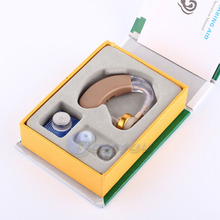 New 2015 Hearing Aid Aids MINI Sound Amplifier Enhancement BTE light weight Behind The Ears Care tools, High Quality