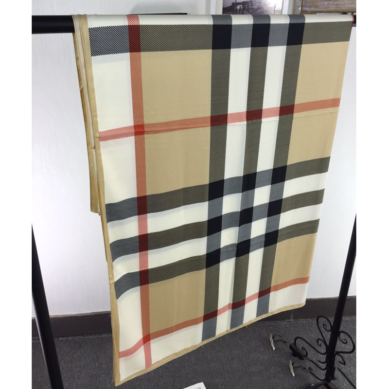 2016 High Quality font b Plaid b font Pure Silk Scarf Women Brand Silk Scarves And