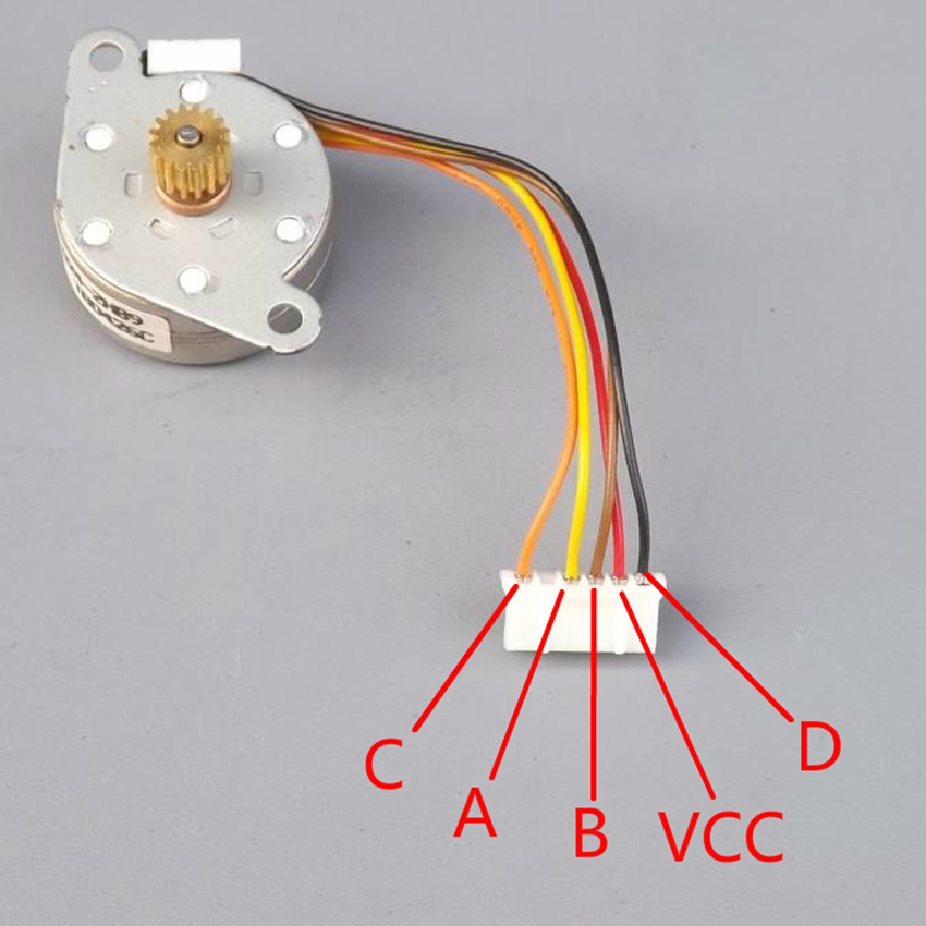 Шаговый двигатель 4 провода схема