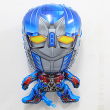 30pcs/lot 72x43cm iron man Cartoon Super Hero Gundam Foil Balloon baby child toys birthday decoration foil helium balloon